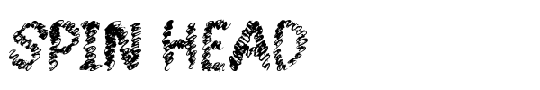 Spin Head font preview